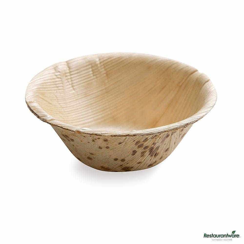 2 oz Round Natural Bamboo Bowl