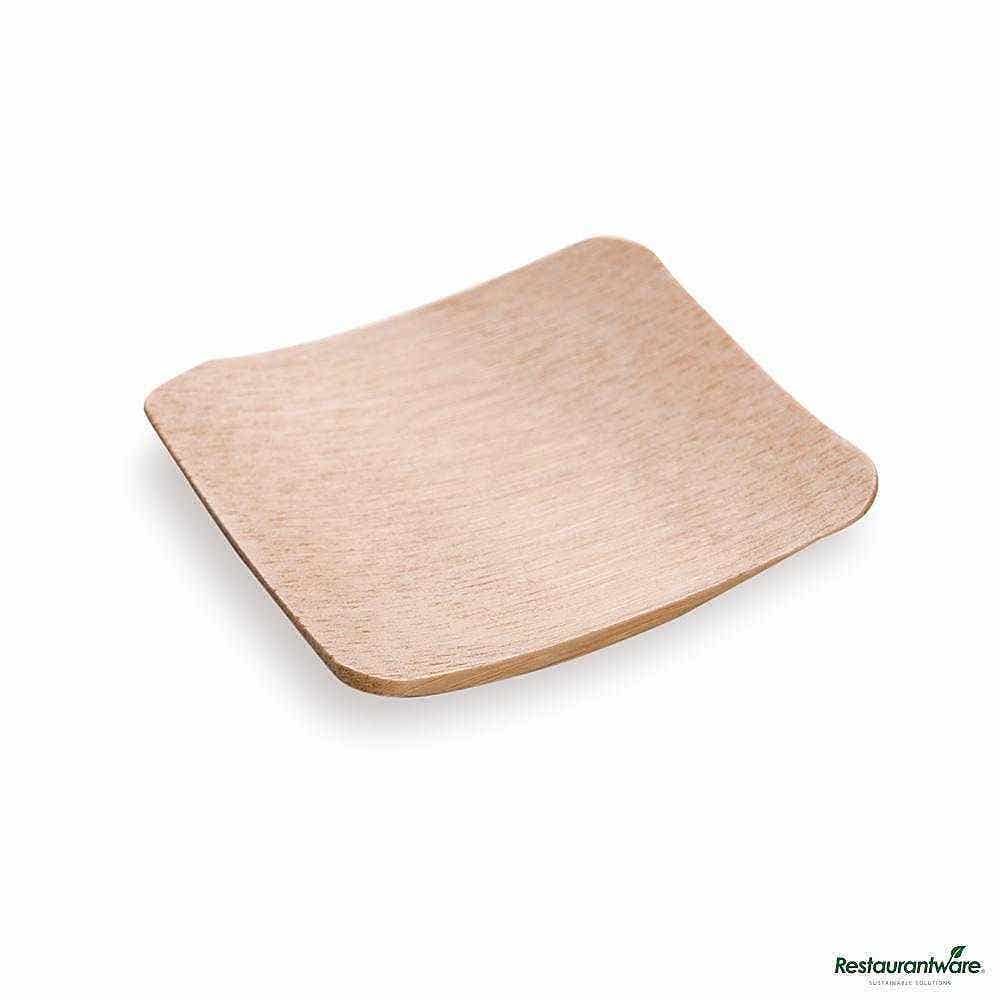Square Natural Bamboo Dish