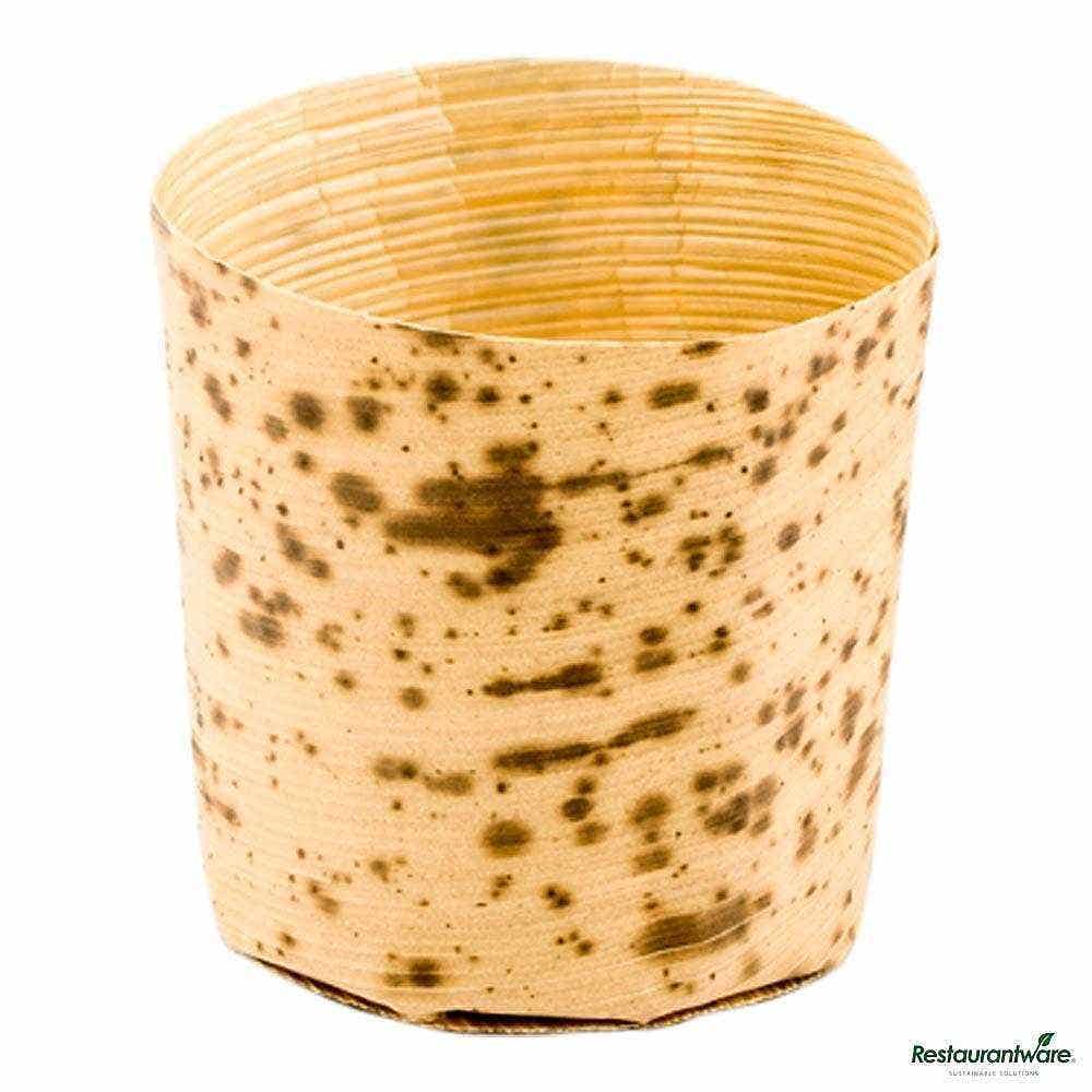 2 oz Round Natural Bamboo Mini Cup
