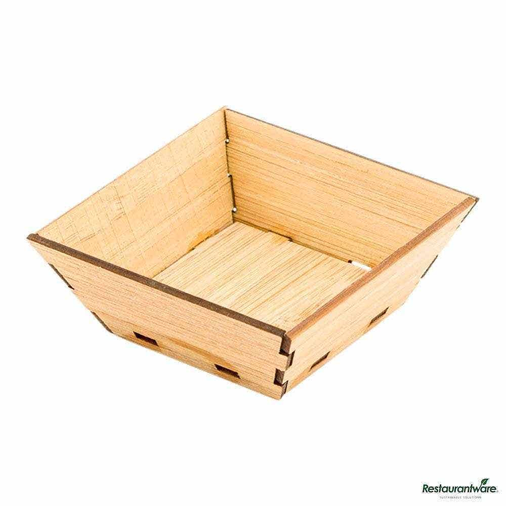 1.5 oz Square Natural Bamboo Mini Kova Bowl