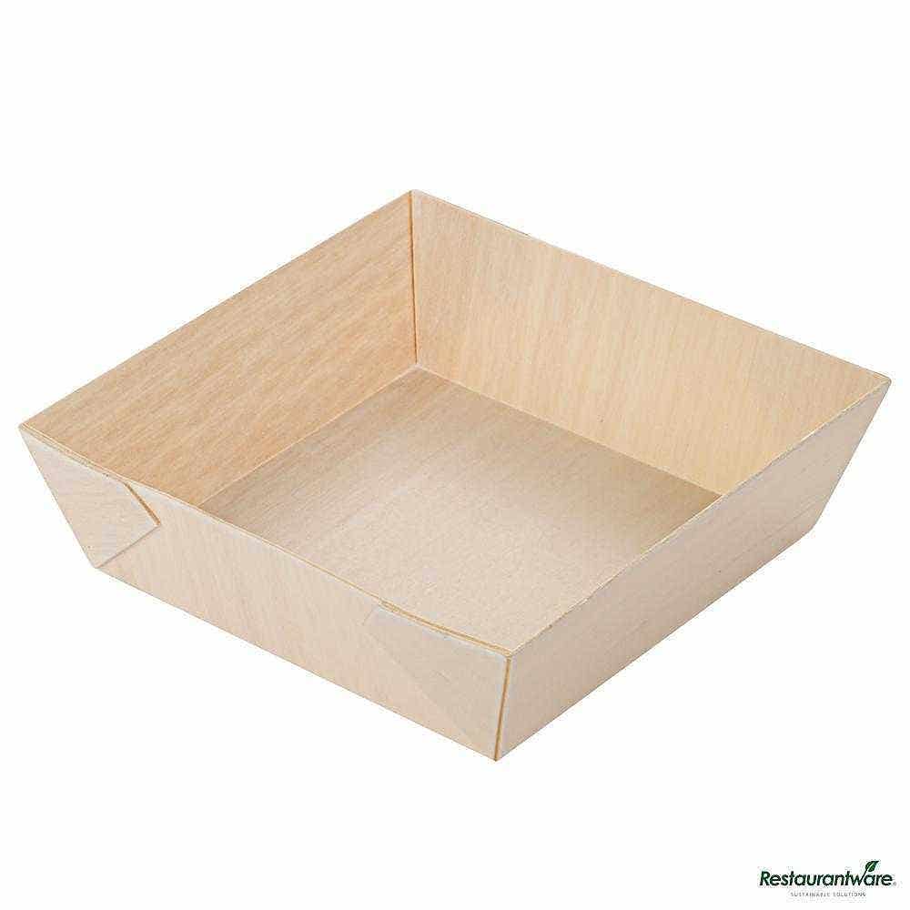 Taipei 14 oz Square Poplar Flare Container