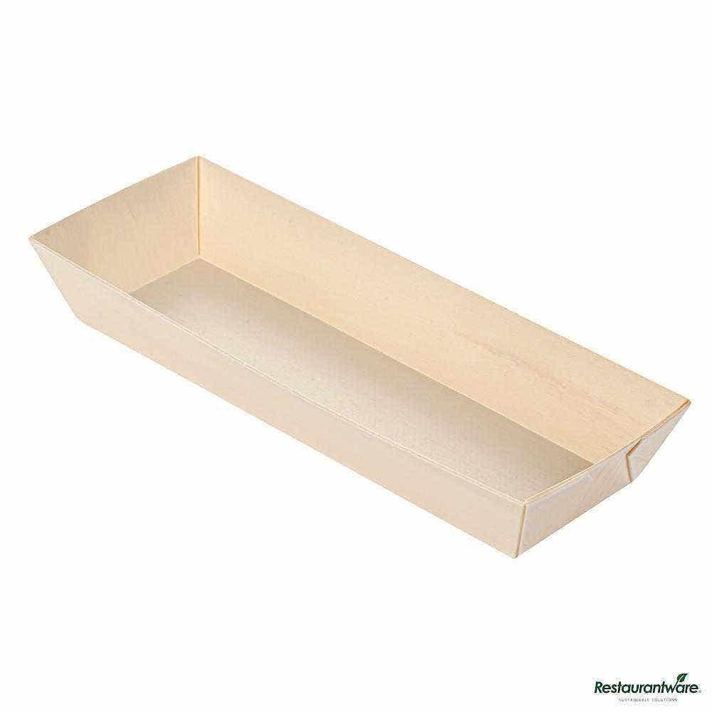 Taipei 9 oz Rectangle Poplar Long Flare Container