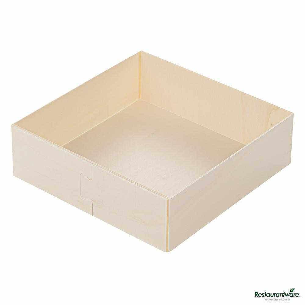 Taipei 17 oz Square Poplar Straight Container