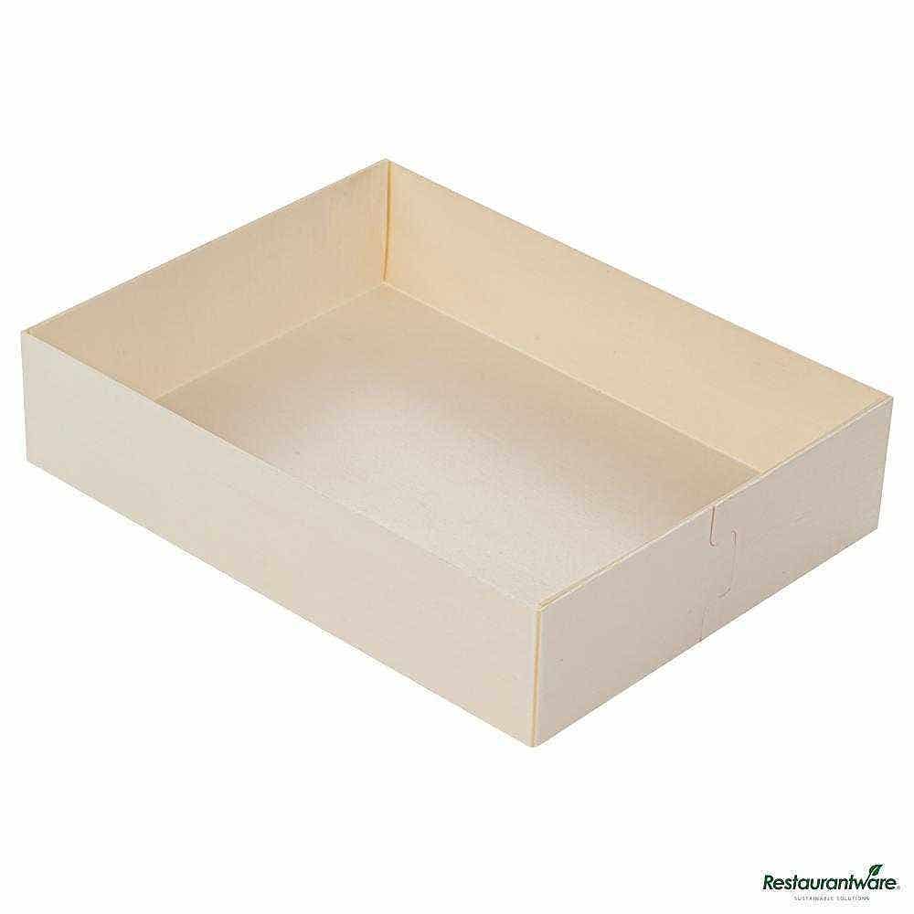 Taipei 23 oz Rectangle Poplar Short Straight Container