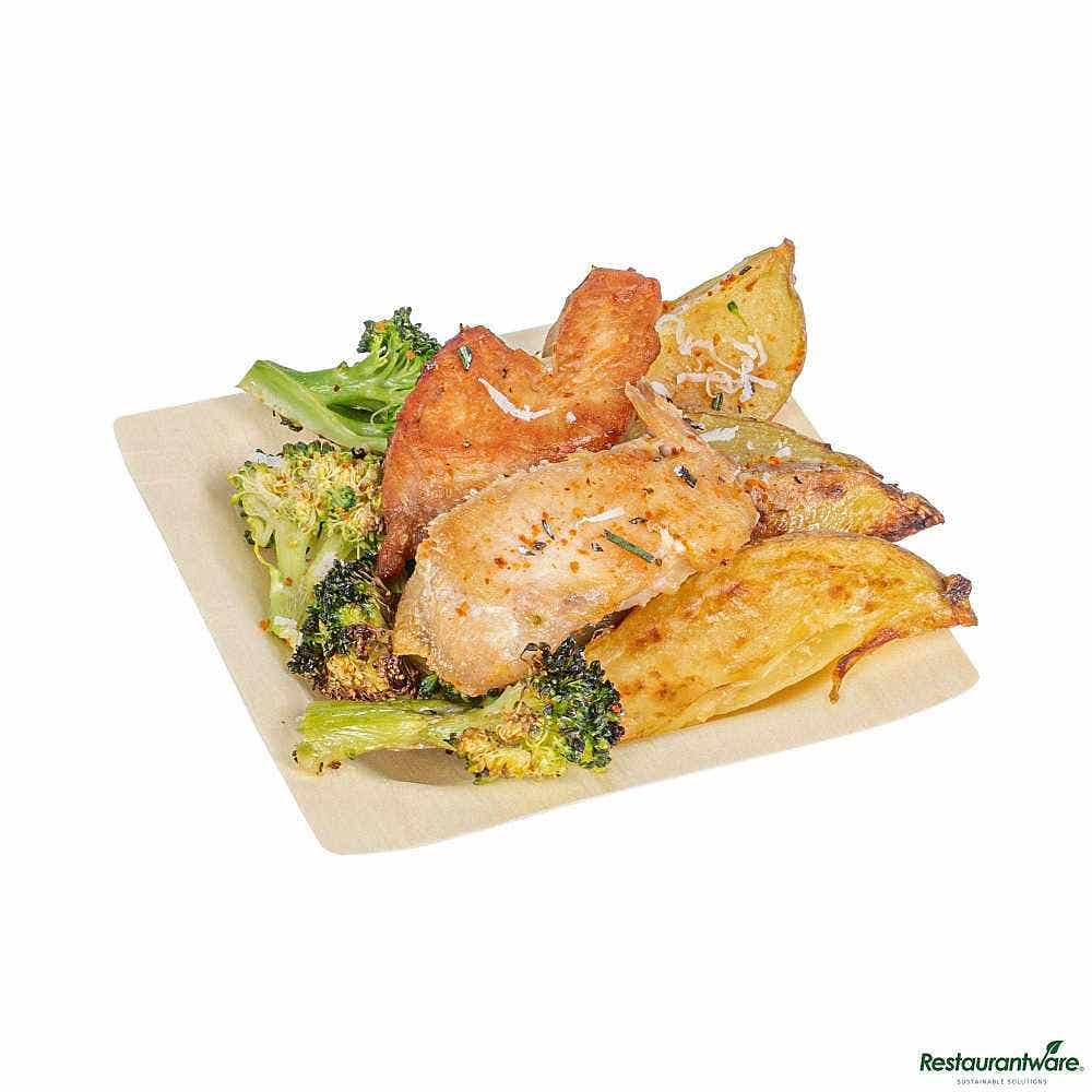 Taipei Square Natural Poplar Plate