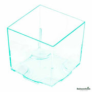 3 oz Square Seagreen Plastic Quadrato Cup