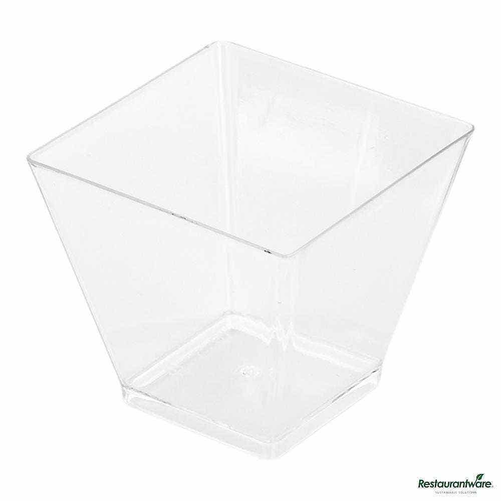 Square Clear Plastic Mini Kova Cup 2oz