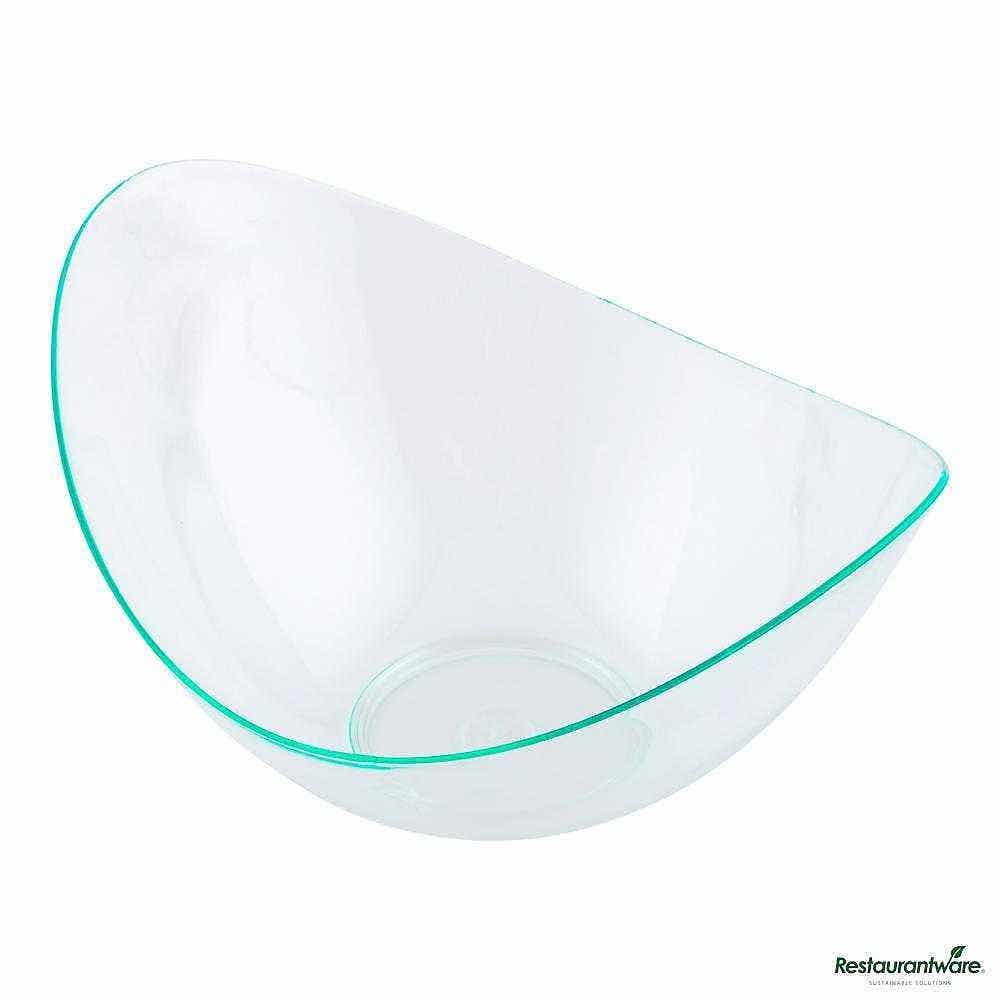2 oz Oval Seagreen Plastic Alato Tasting Dish