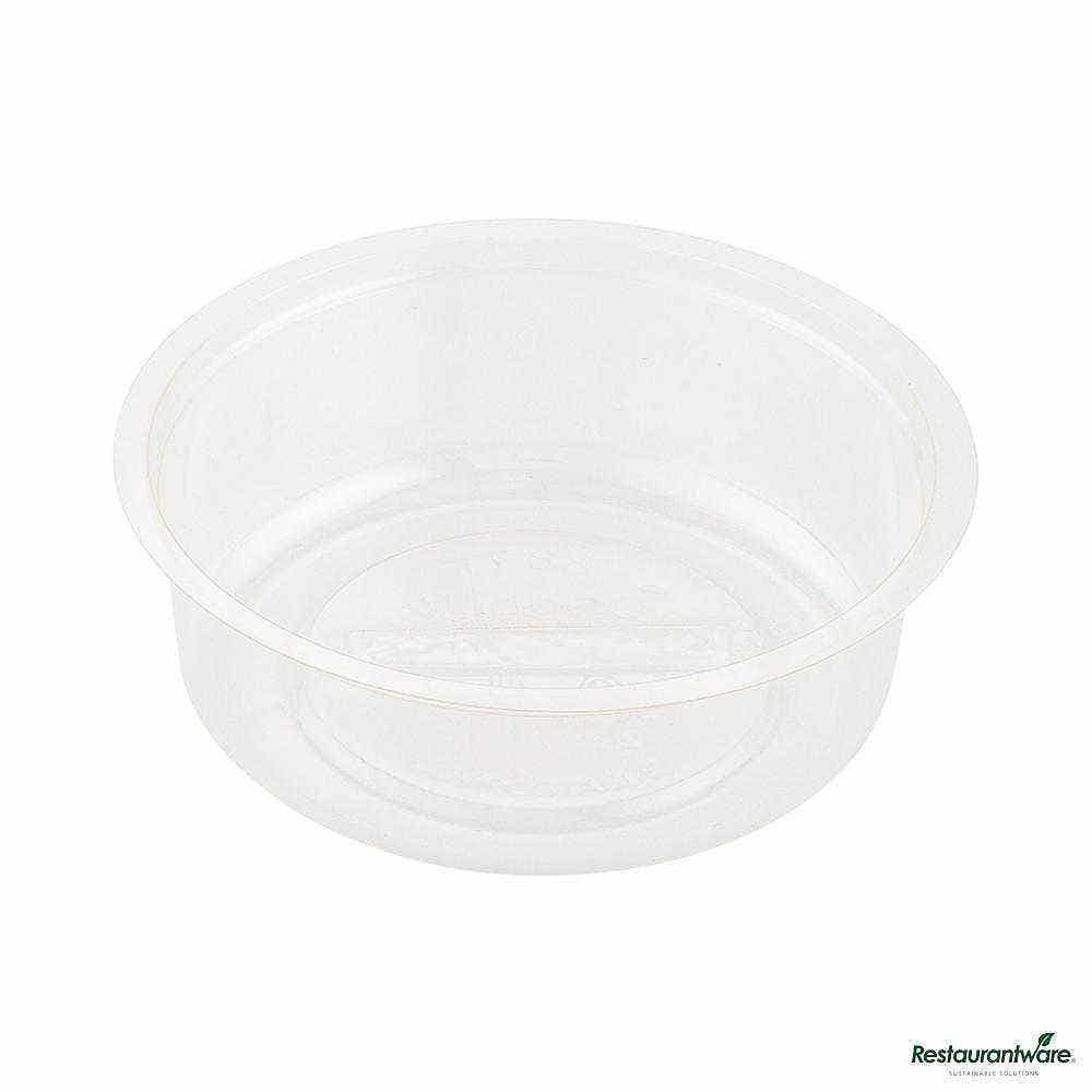 Sustain 4 oz Round Clear PLA Plastic Topping Cup