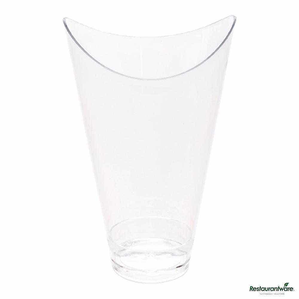 3 oz Clear Plastic Mini Mezzaluna Cup