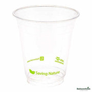 Sustain 12 oz Round Clear PLA Plastic Drinking Cup  Compostable