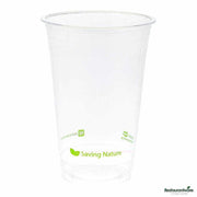 Sustain 20 oz Round Clear PLA Plastic Drinking Cup Compostable