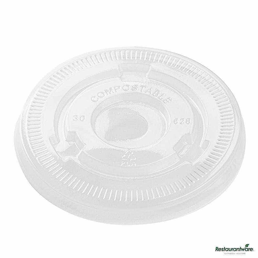 Sustain Clear PLA Plastic Cold Cup Flat Lid