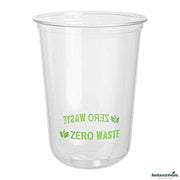 Sustain 16 oz U-Shape Clear PLA Plastic Drinking Cup