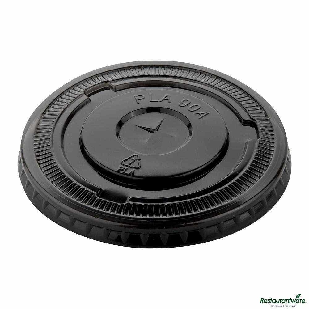 Sustain Round Black PLA Plastic Flat Lid
