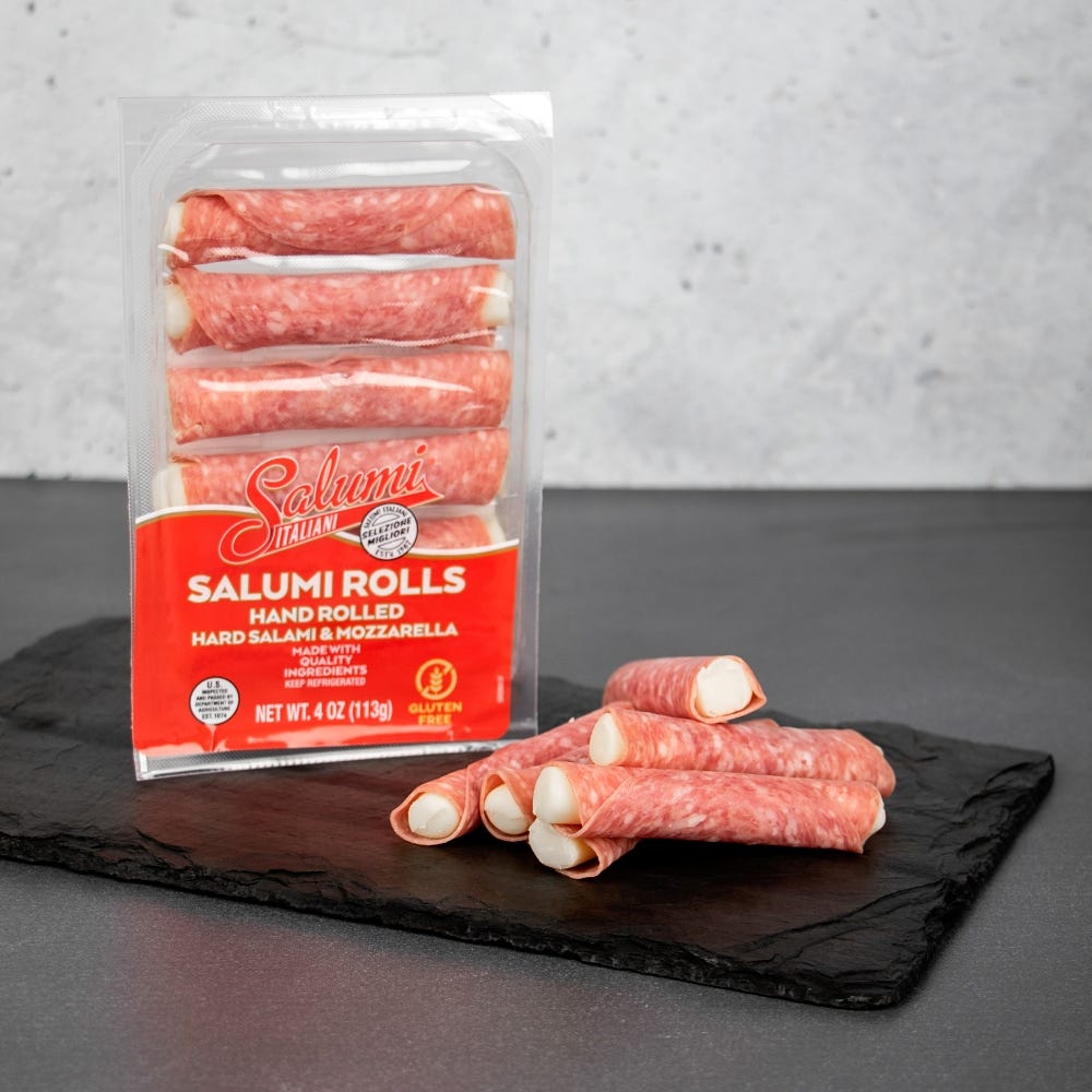 Hard Salami & Mozzarella Salumi Rolls