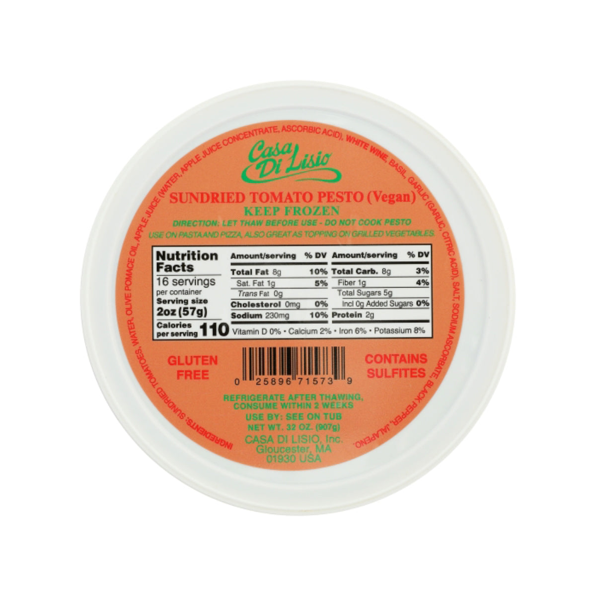 Sun Dried Tomato Vegan Pesto