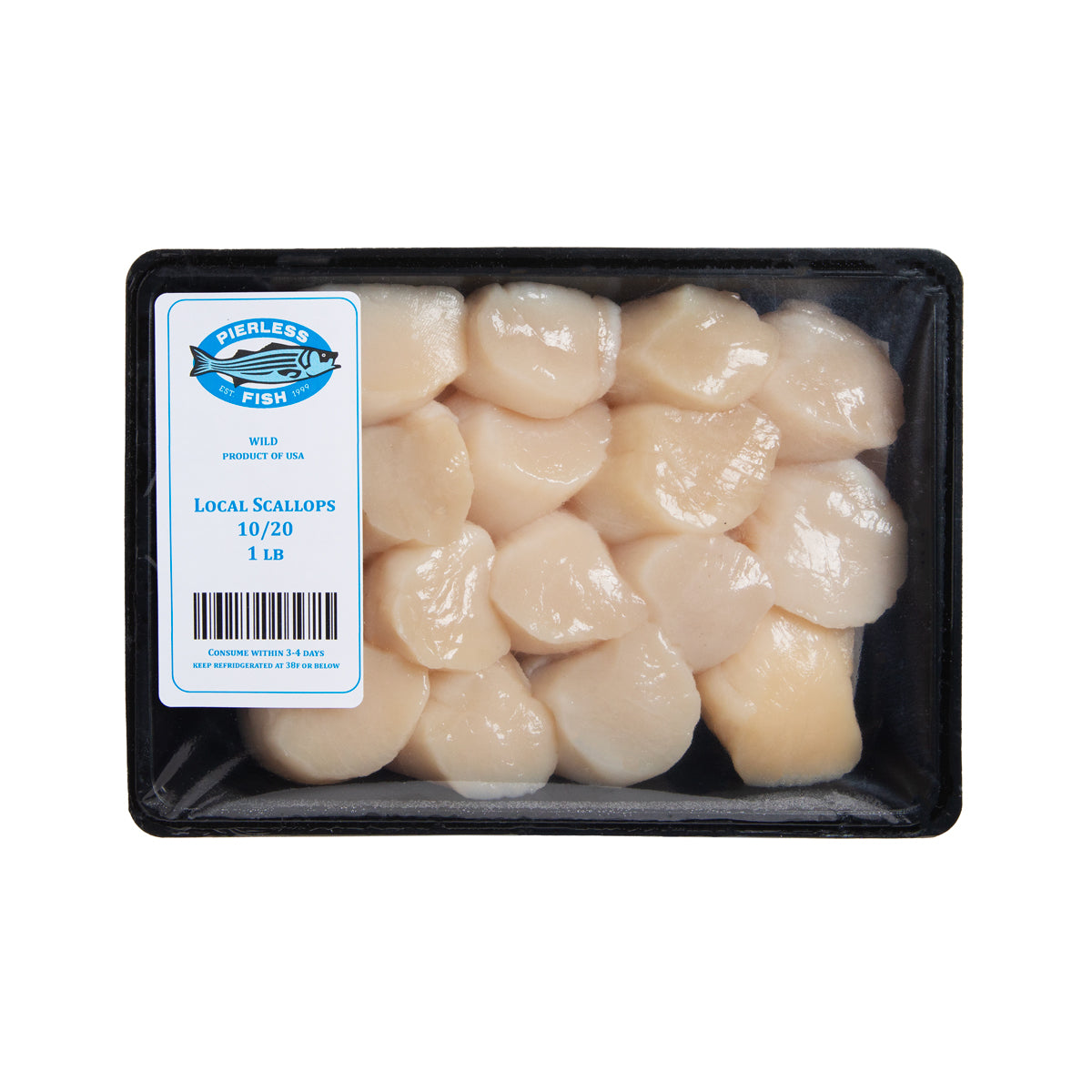 Wild 10/20 Scallops Retail Tray