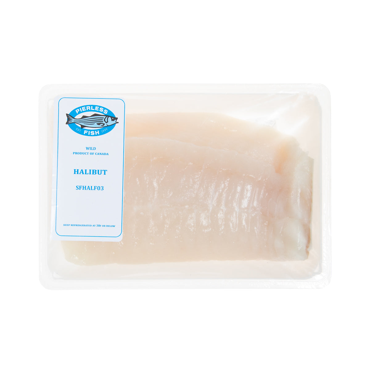 Wild Caught Skinless PBO Atlantic Halibut Portion