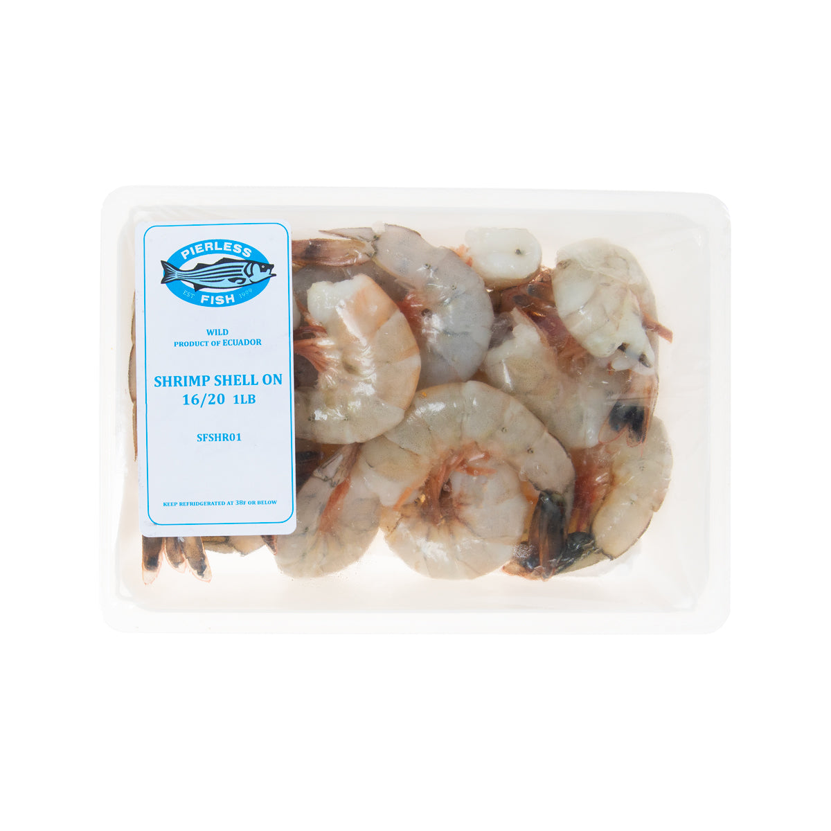 Wild Caught Shell On Atlantic White Shrimp 16 - 20