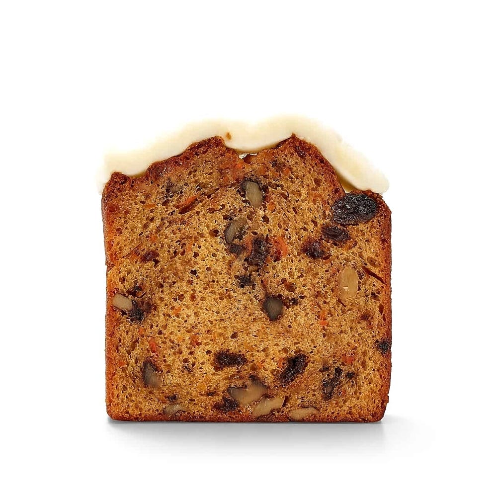 Carrot Walnut Pound Cake Sliced