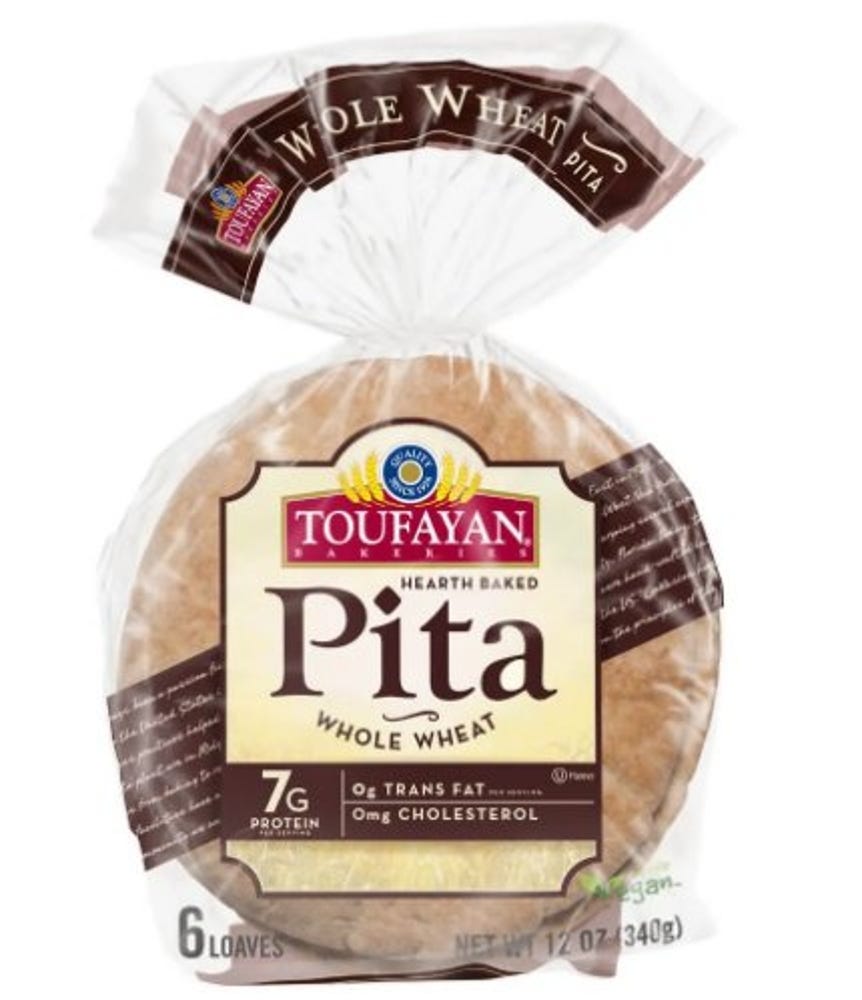 Whole Wheat Pita 7 Inch Vegan