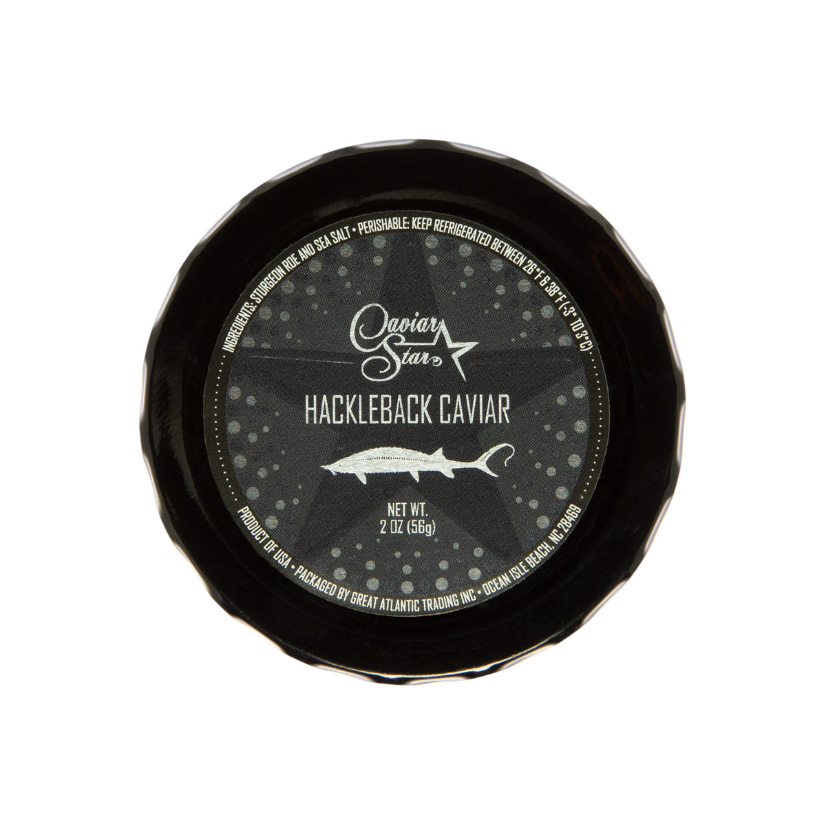 American Wild Hackleback Sturgeon Caviar