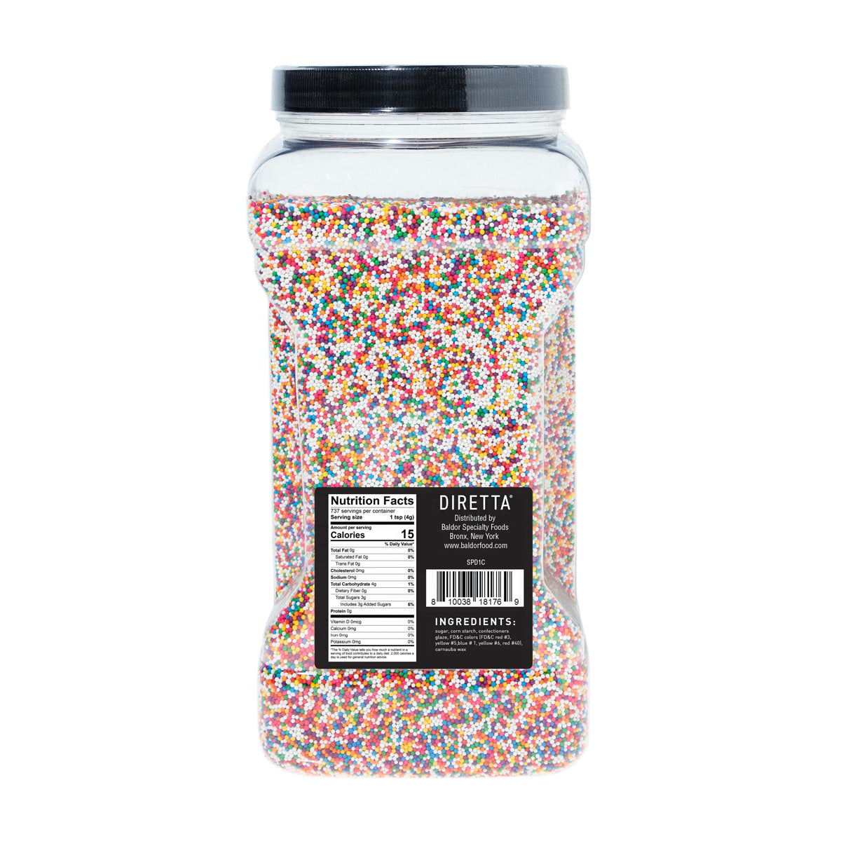 Rainbow Nonpareils Sprinkles
