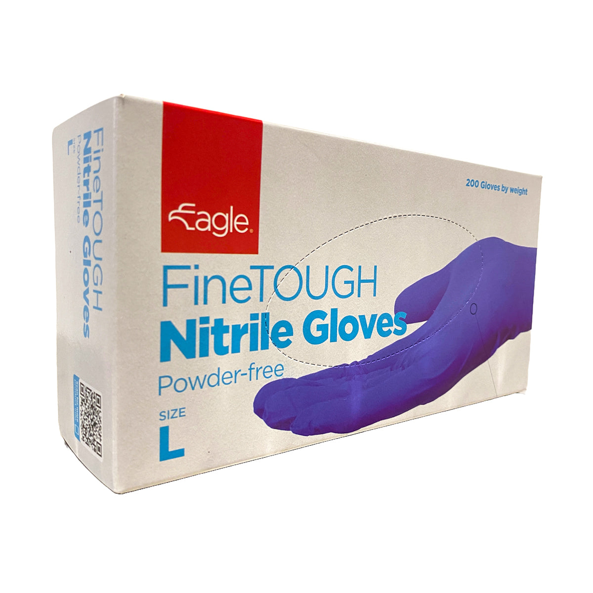 Large FineTOUGH Powder Free Nitrile Blue Gloves