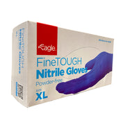 Extra Large FineTOUGH Powder Free Nitrile Blue Gloves