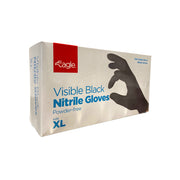 Extra Large Powder Free Nitrile Black Gloves