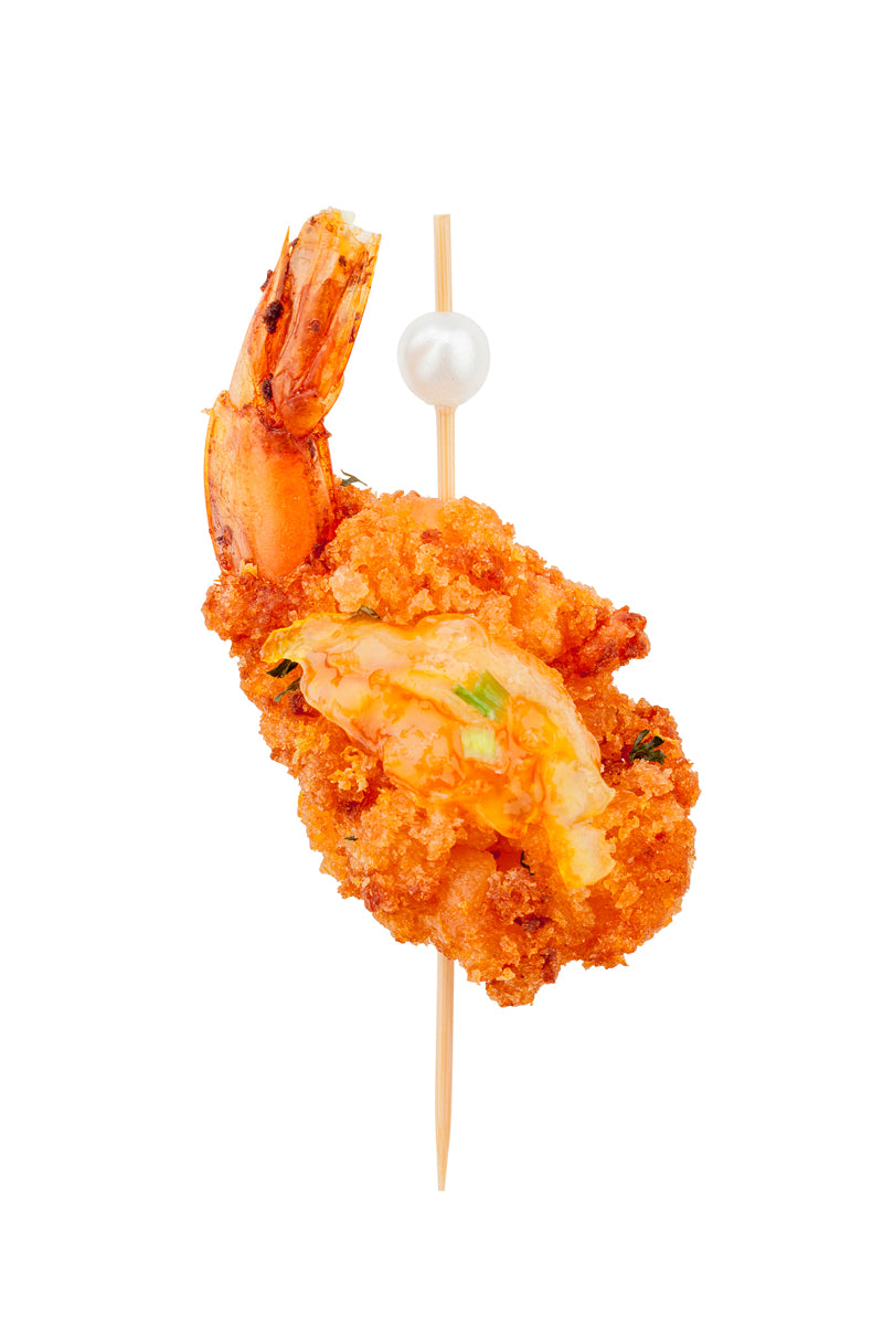 White Bamboo Pearl Skewer - 4in