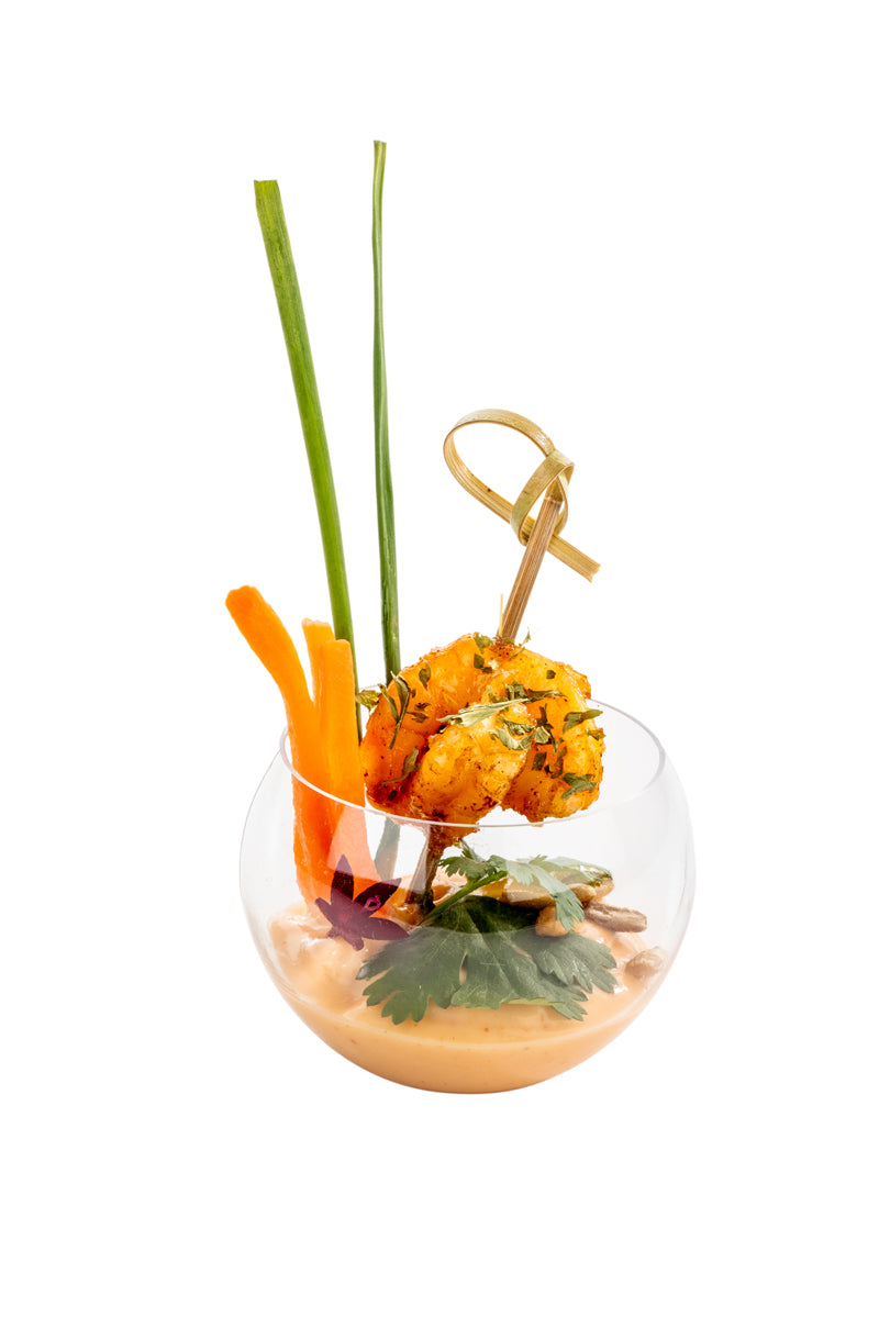 2 oz Sphere Clear Plastic Cup
