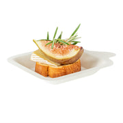 Square White Sugarcane Small Plate