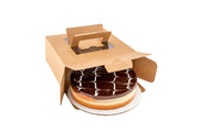 Square Kraft Paper Box - with Pop-Up Handle, Window