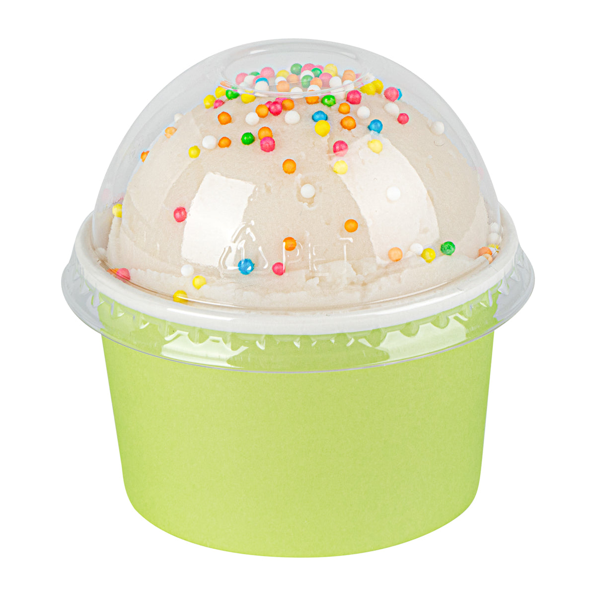 Round Clear Plastic To Go Cup Dome Lid - Fits 3 oz