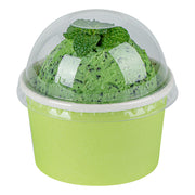 Round Clear Plastic To Go Cup Dome Lid - Fits 5 oz
