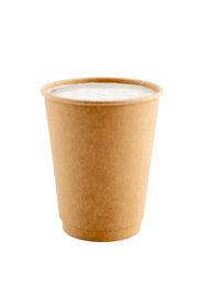 12 oz Kraft Paper Coffee Cup - Double Wall