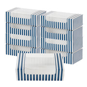 Blue and White Stripe Paper Box