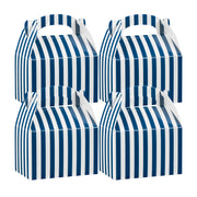 Blue & White Stripe Paper Lunch Box