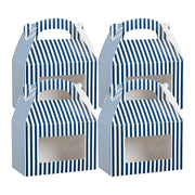 Blue & White Stripe Paper Lunch Box