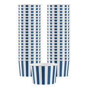 4 oz Round Blue & White Stripe Paper To Go Cup