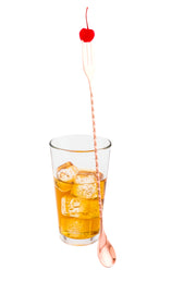 Copper-Plated Stainless Steel Trident Barspoon - 12in