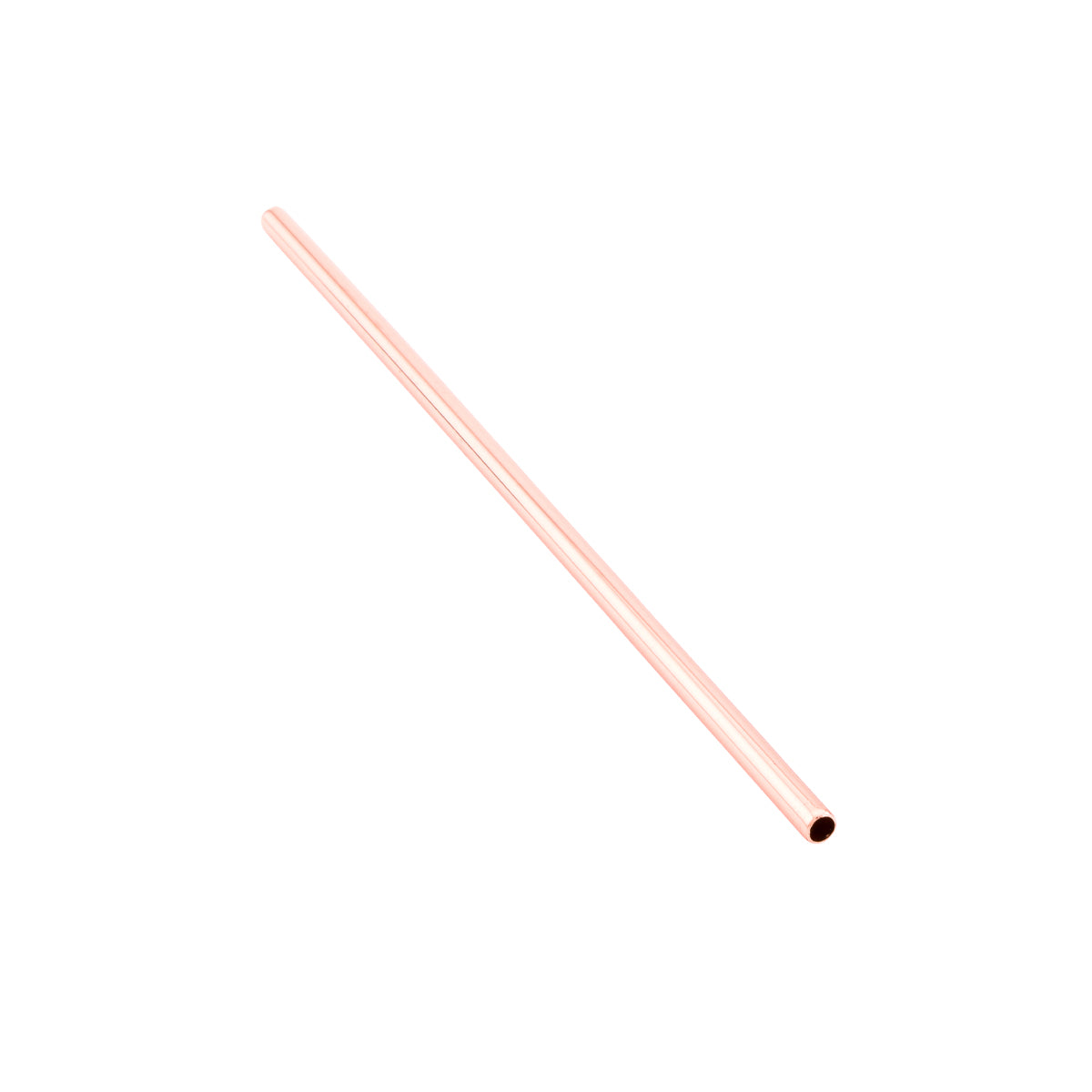 Copper-Plated Stainless Steel Straw - 7.5in