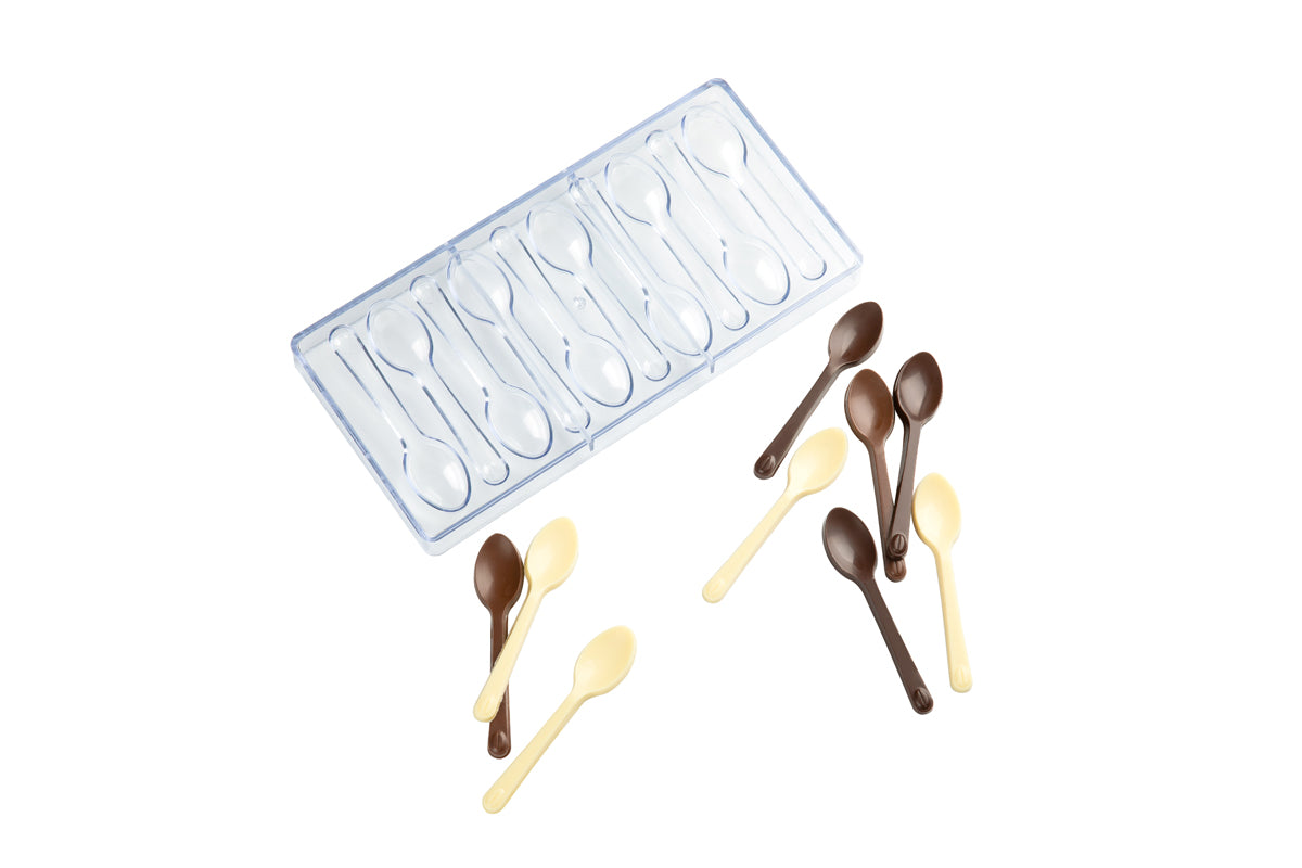 Polycarbonate Spoon Candy/Chocolate Mold - 10-Compartment