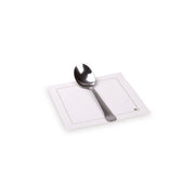 Square Ecru Cotton Cocktail Napkin, Organic - 4.5in x 4.5in
