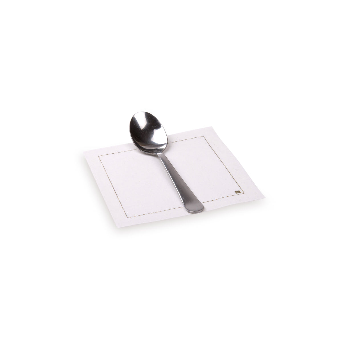 Square Ecru Cotton Cocktail Napkin, Organic - 4.5in x 4.5in