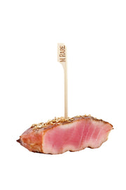 Natural Bamboo Paddle Skewer/Food Marker, Medium Rare - 4in