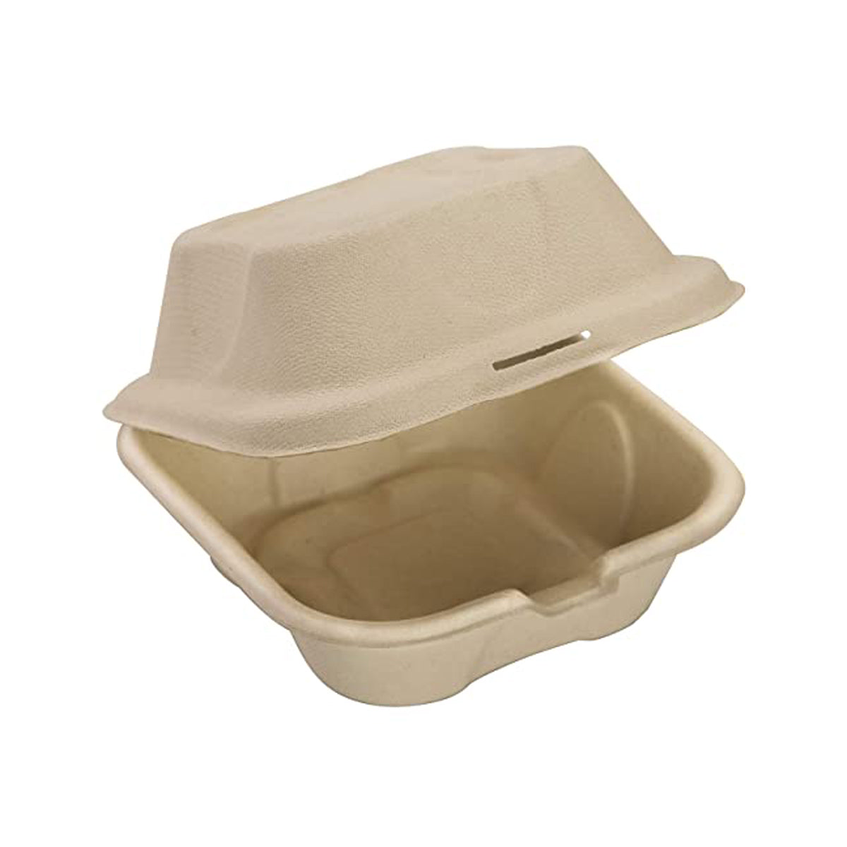 Square Compostable Clamshells 6x6x3in