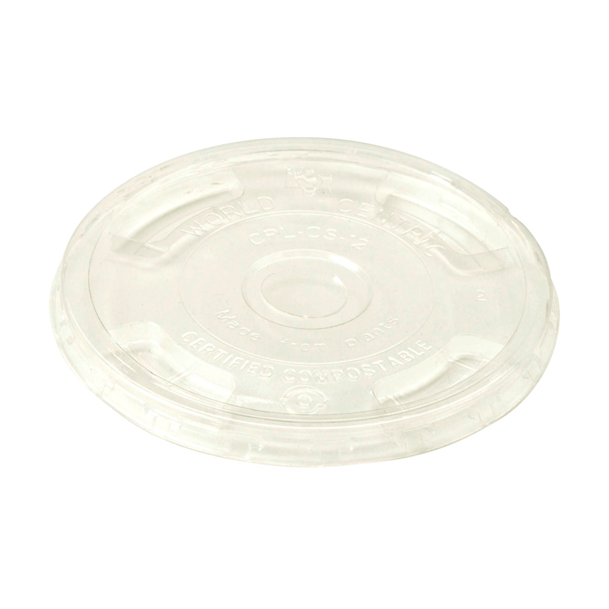 Clear Plastic Lid w/ Straw Hole
